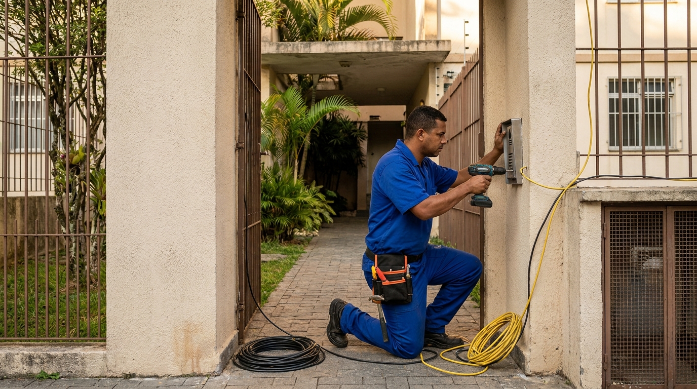 Instalacao de interfone profissional em Praia Grande‑SP