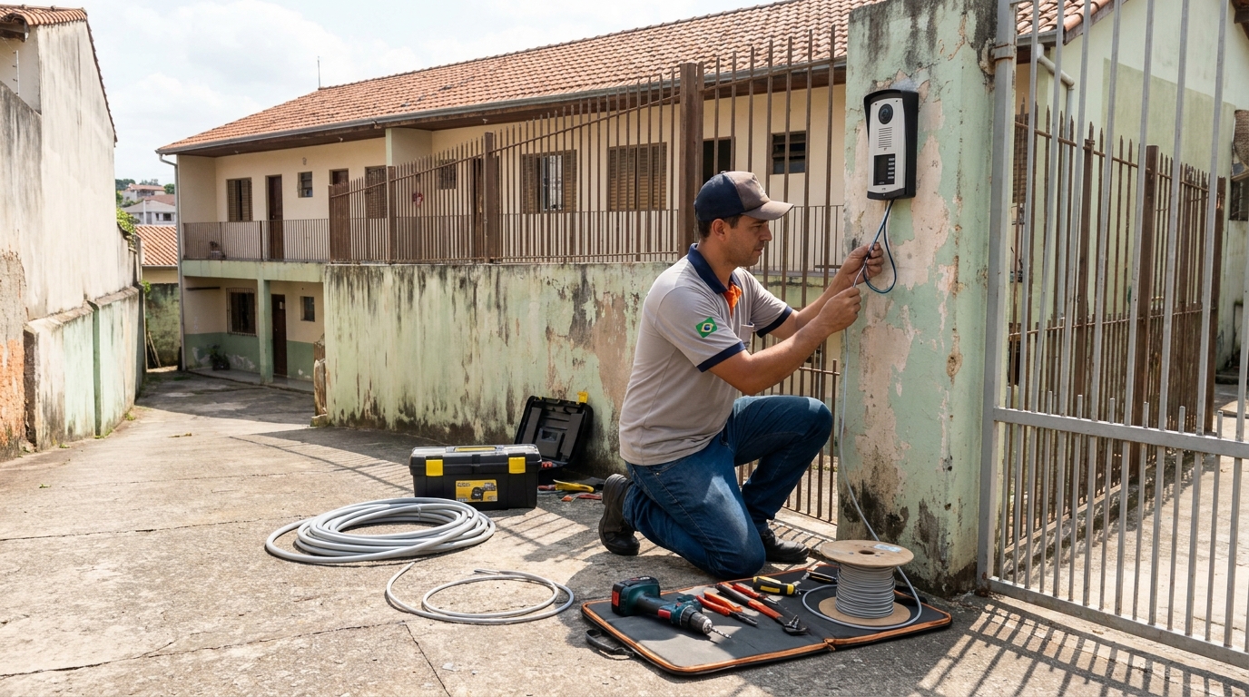 Instalacao de interfone residencial em Praia Grande‑SP