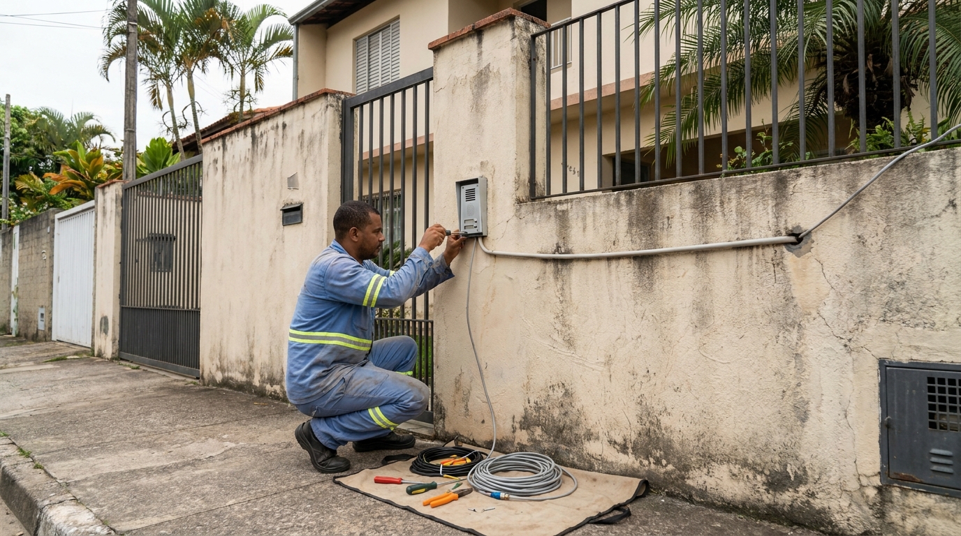 Instalacao de video porteiro em Praia Grande‑SP